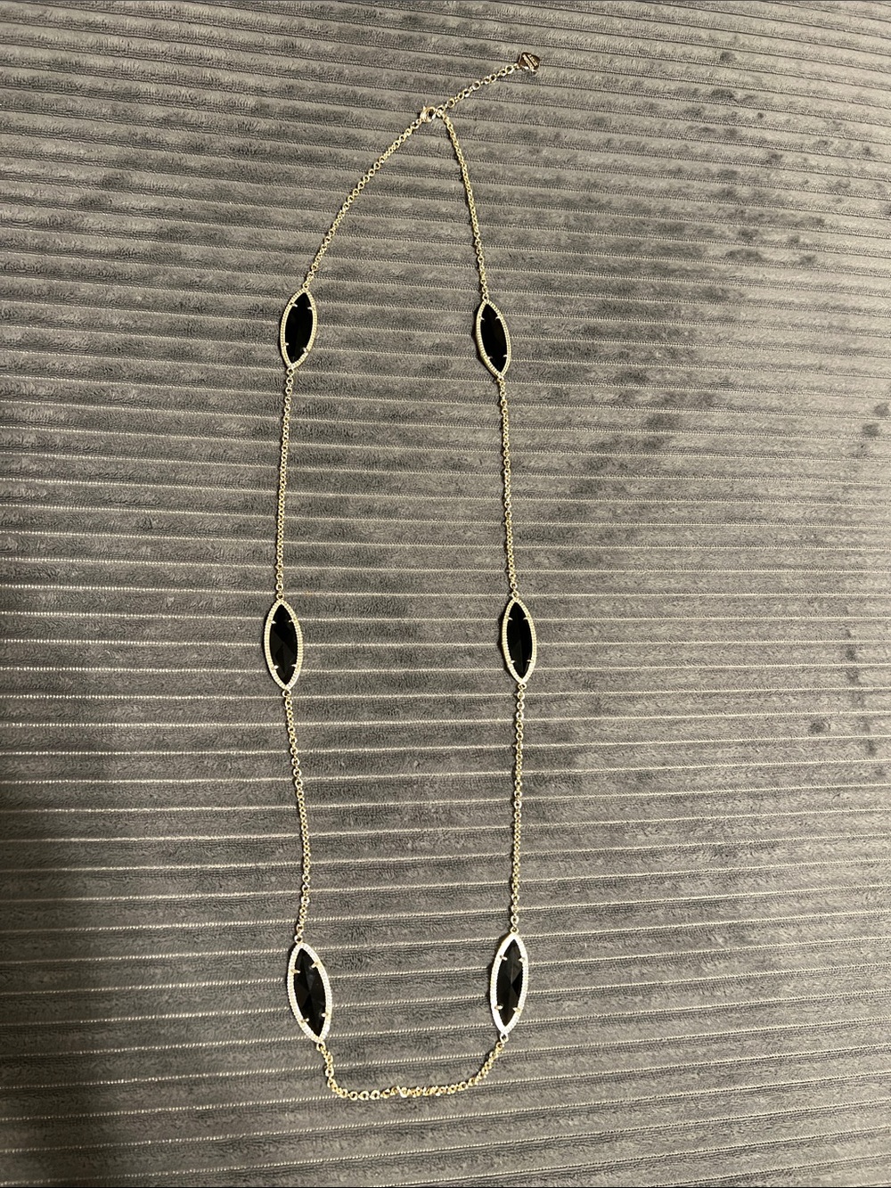 Kendra Scott Necklace with Black Marquise Stones